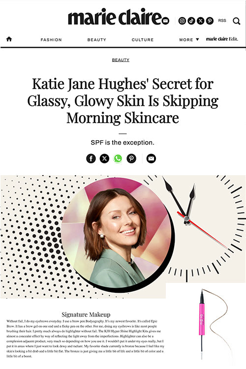 Katie Jane Hughes' Secret for Glassy, Glowy Skin Is Skipping Morning S
