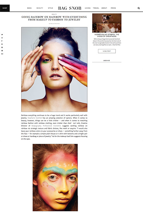 Going Rainbow on Rainbow with Everything from Makeup to Fashion to Jewelry