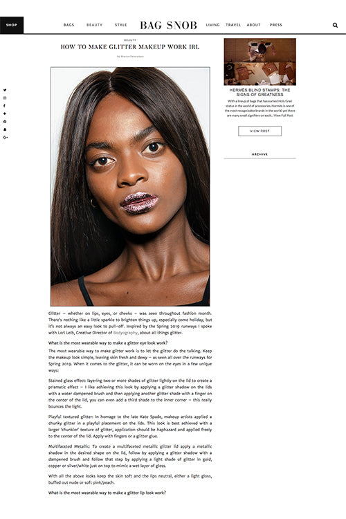 How to Make Glitter Makeup Work IRL