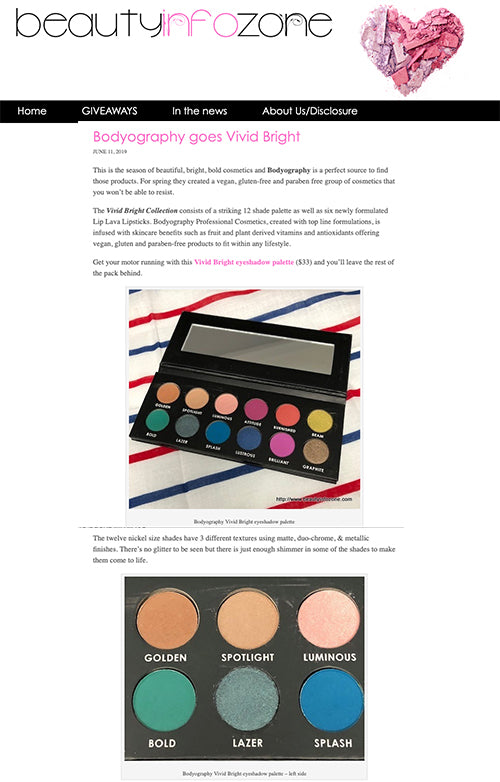 Bodyography Goes Vivid Bright