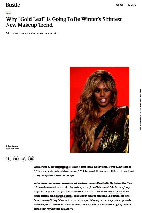 Why "Gold Leaf" Is Going To Be Winter's Shiniest New Makeup Trend