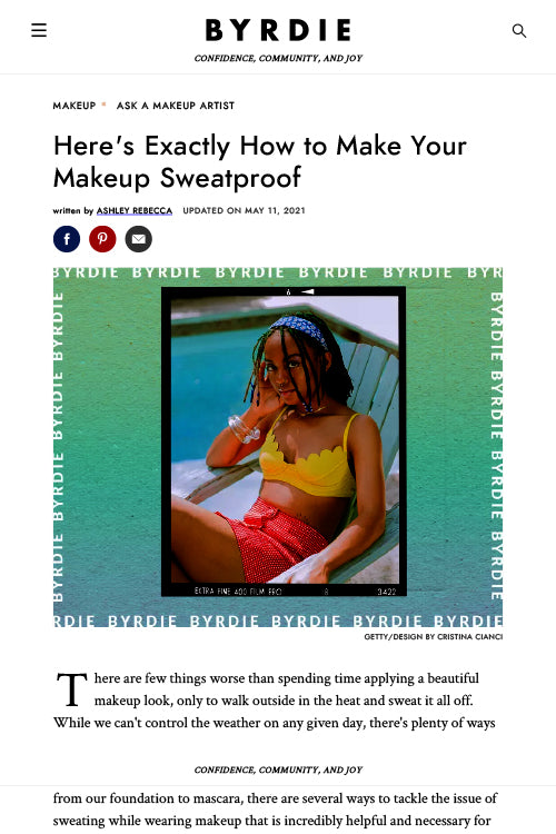 Here's Exactly How to Make Your Makeup Sweatproof