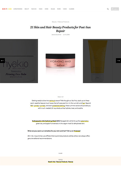 21 Skin and Hair Beauty Products for Post-Sun Repair
