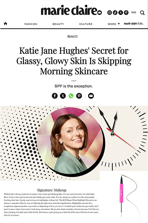 Katie Jane Hughes' Secret for Glassy, Glowy Skin Is Skipping Morning Skincare