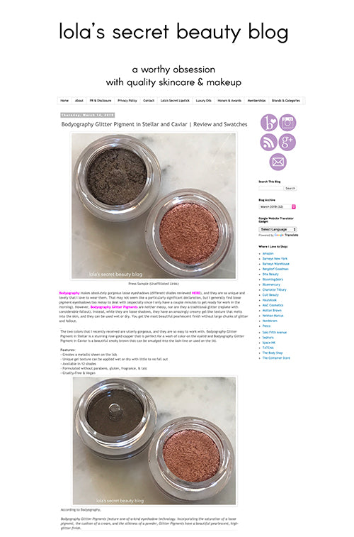 Lola's Secret Beauty Blog