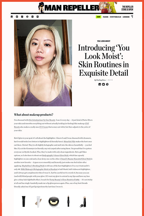 Introducing ‘You Look Moist’: Skin Routines in Exquisite Detail