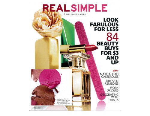 Bodyography Cream Blush featured in Real Simple magazine March 2012