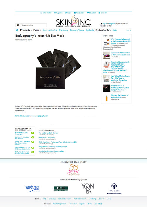 Bodyography's Instant Lift Eye Mask