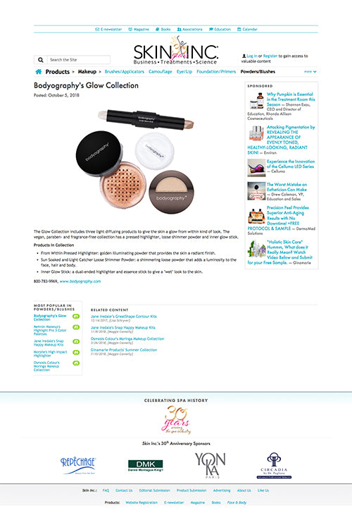 Bodyography's Glow Collection