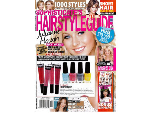 Bodyography Electric Lip Slides & Nail Lacquers featured in Sophisticates Hair Style Guide