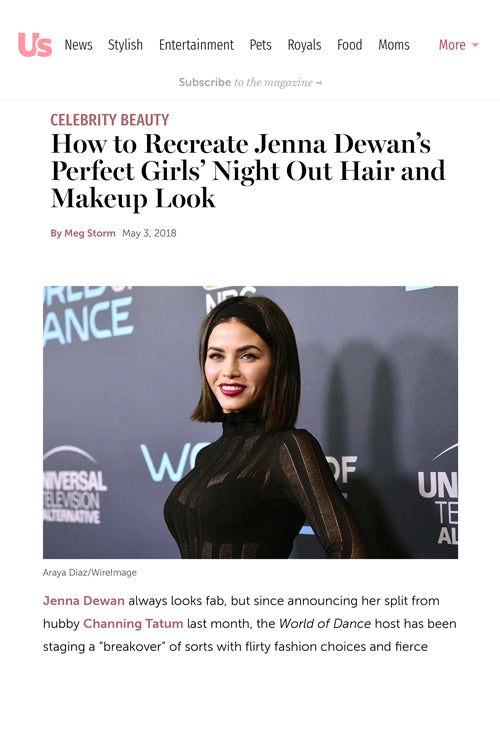 How to Recreate Jenna Dewan’s Perfect Girls’ Night Out Hair and Makeup Look