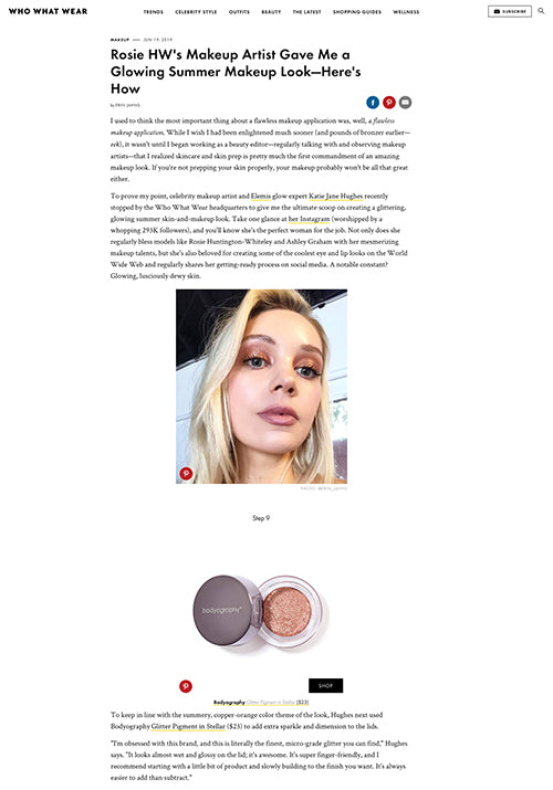 Rosie HW's Makeup Artist Gave Me a Glowing Summer Makeup Look—Here's How