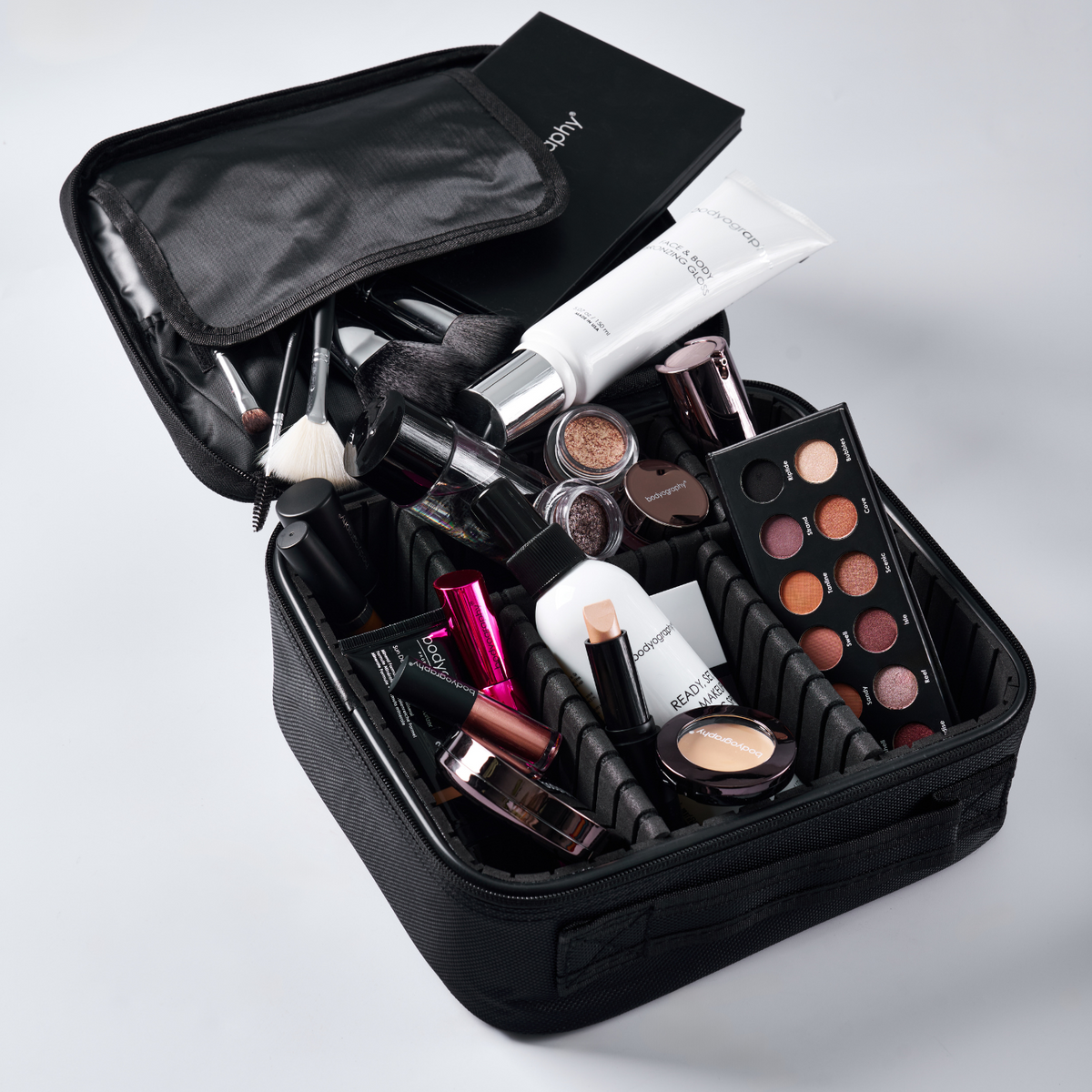 Bodyography Soft Case | Lightweight Makeup Carry Case + Zip Closure ...