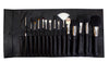 15 Piece Brush Roll | Complete Pro Brush Collection + Travel Roll