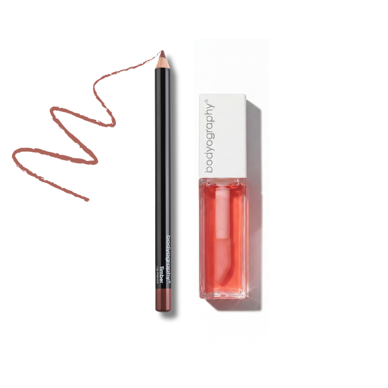 Line + Shine Duo | Lip Pencil + Glossy Lip Oil